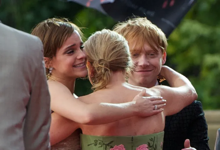 A Harry Potter filmek sztárjai és J.K. Rowling