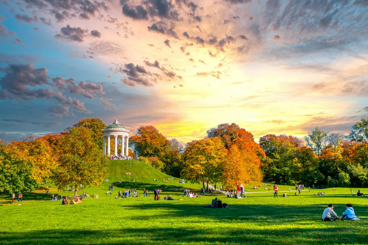 A müncheni Englisher Garten közpark