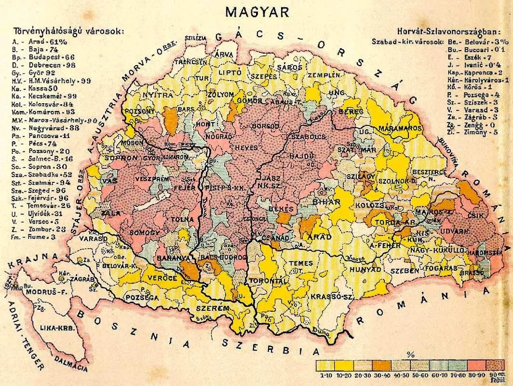 magyar történelmi kvíz, nagy Magyarország, régi térkép