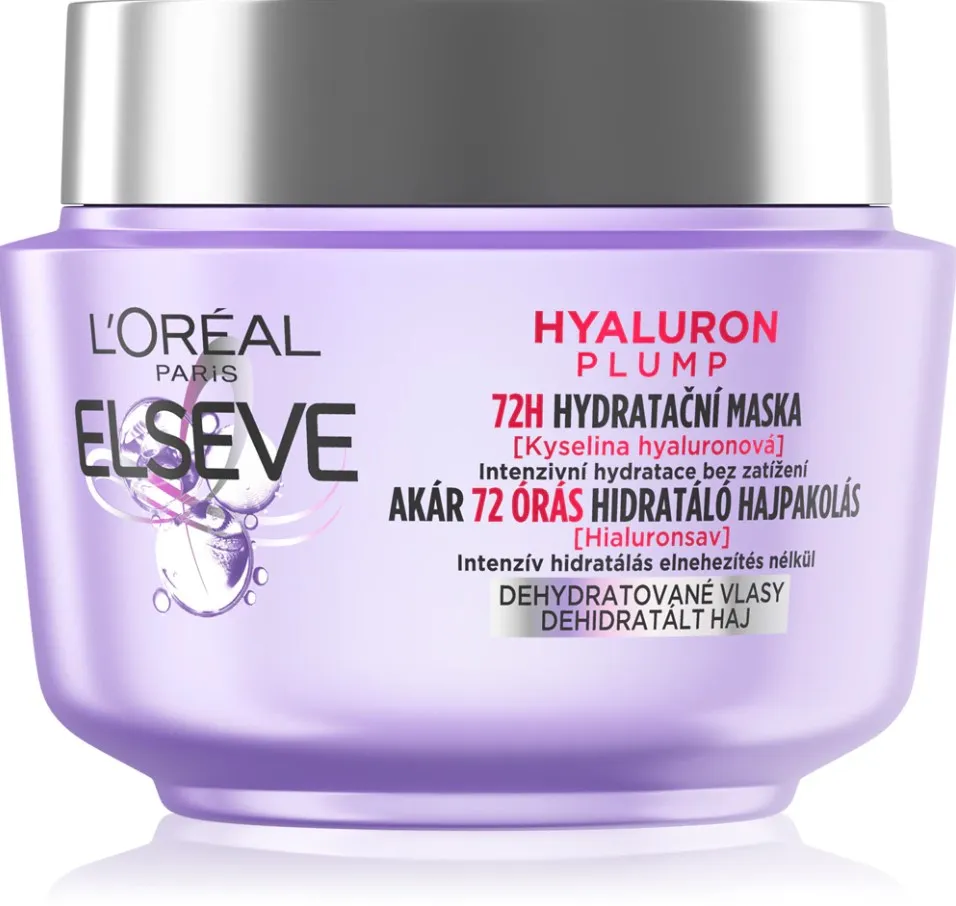 L’Oréal Paris Elseve Hyaluron Plump, hajpakolás, töredezett hajvég