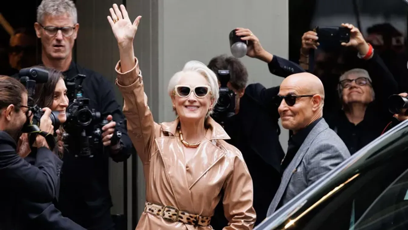 Ez ritka aranyos! Meryl Streep és Stanley Tucci ikonikus karaktereikként mutatkoztak a milánói divateseményen