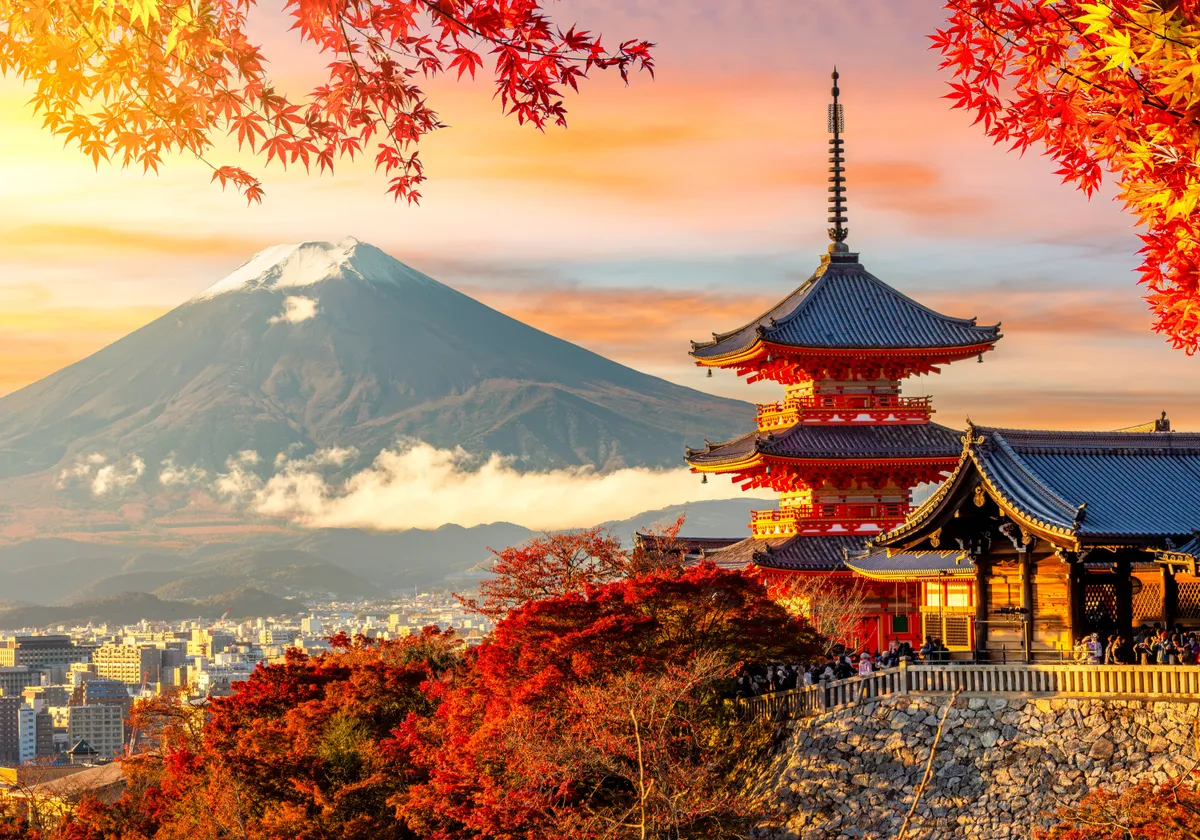 Kiotó, Japán és a Fuji vulkán remek választás, ha spirituális elmélyülésre vágysz.