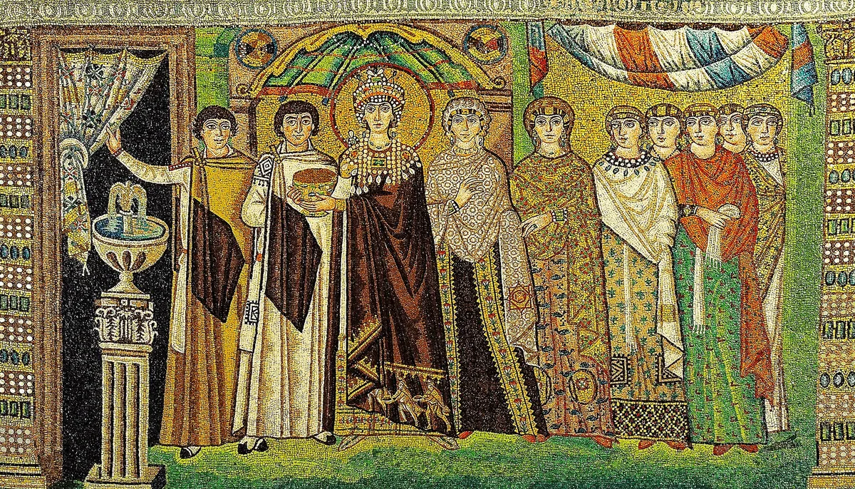 Ravenna, San Vitale-bazilika, Theodora császárnő mozaikja