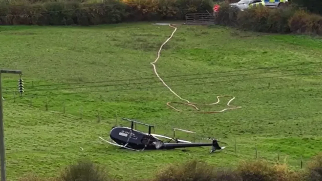 Helikopter csapódott a földbe, életét veszette az utas - videó