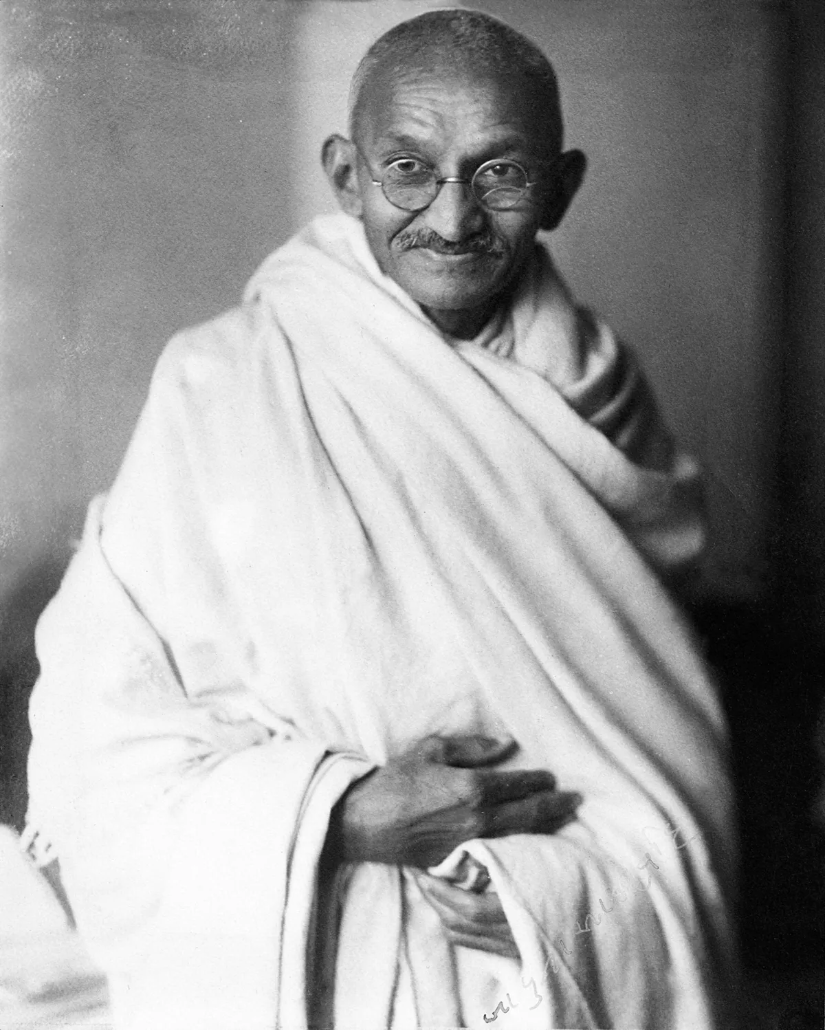 Mahatma Gandhi műtermi fotója 1931-ben