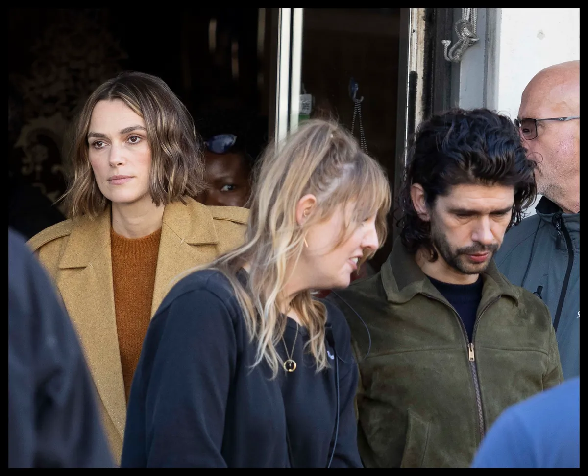 Kiera Knightley Filming In London