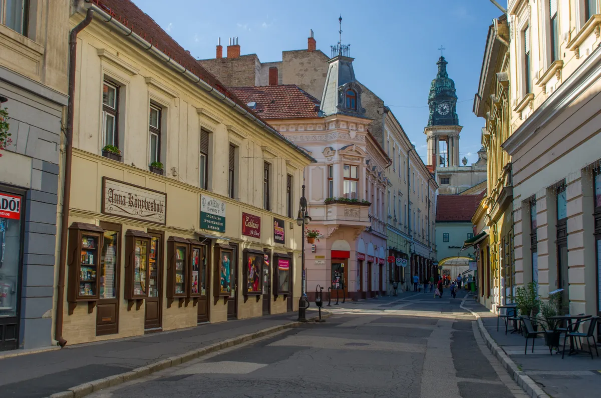 barokk házak Pápa belvárosában