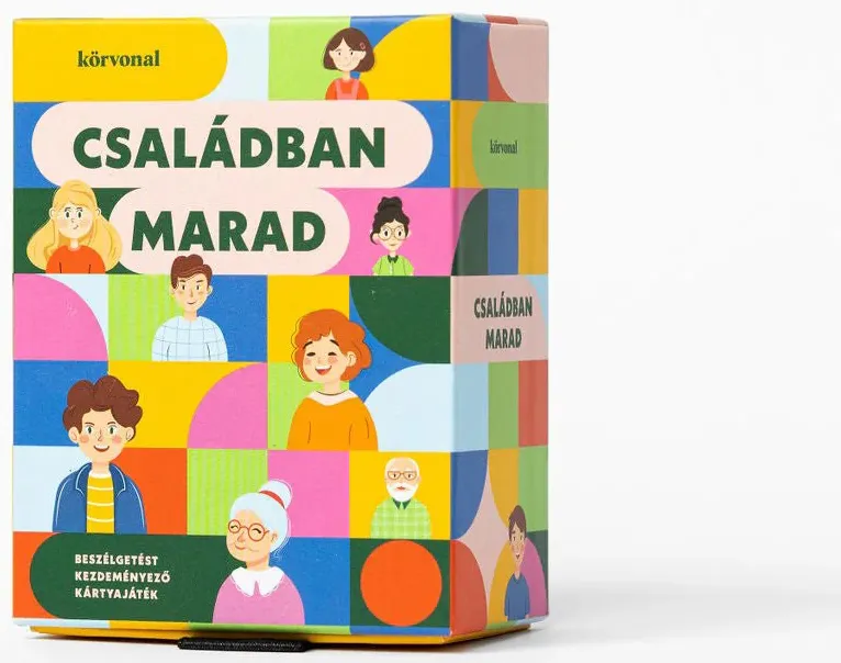 A társasjátékok közül a Családban marad névre hallgató társasjáték doboza.