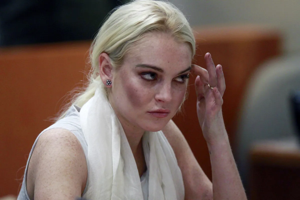 Lindsay Lohan's probation revoked during progress report hearing in Los Angeles