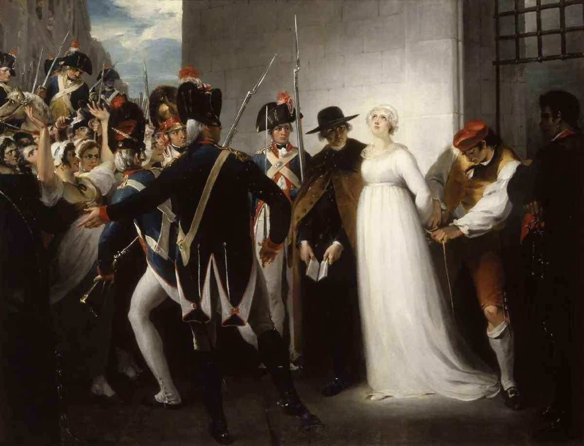 Marie Antoinette-t a kivégzőhelyre viszik