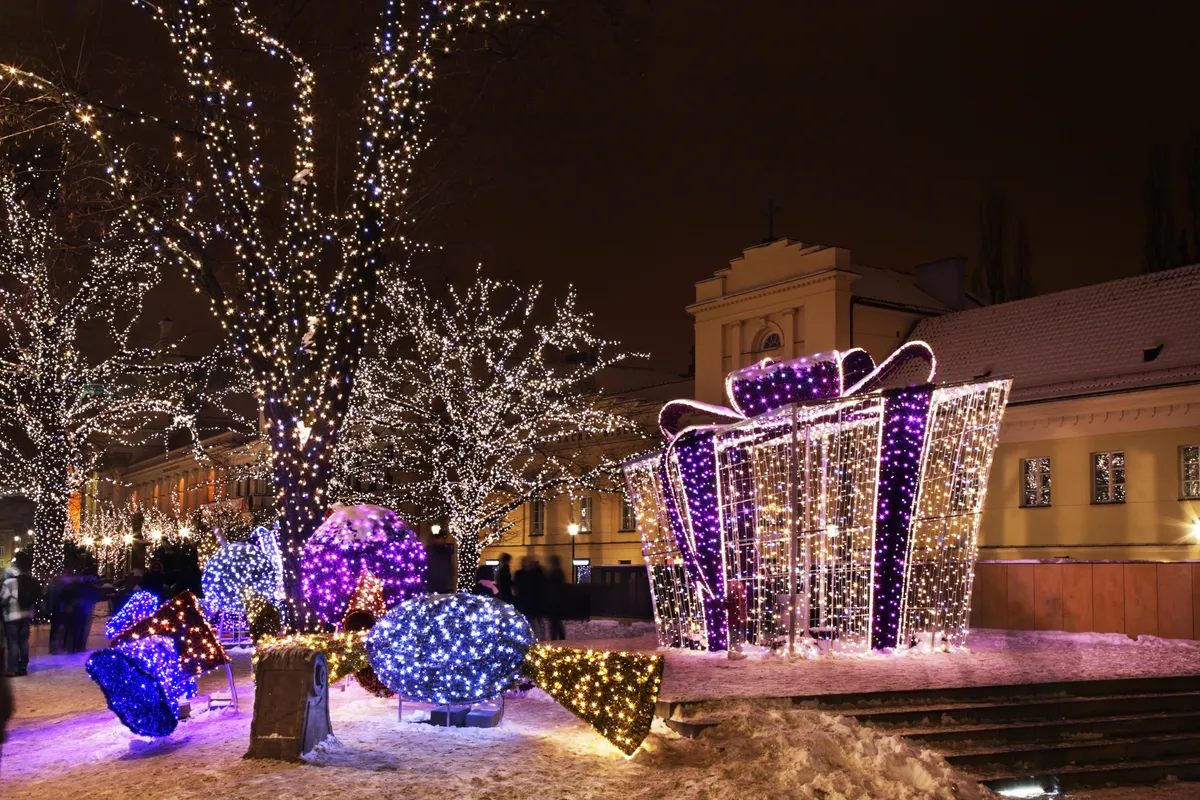 Zakopane-i karácsonyi kivilágítás