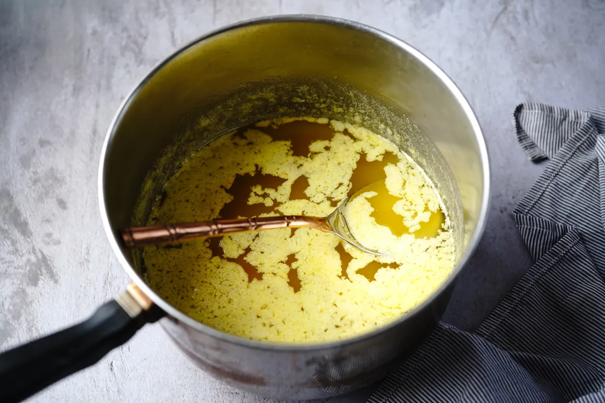 ghí habjának leszedése