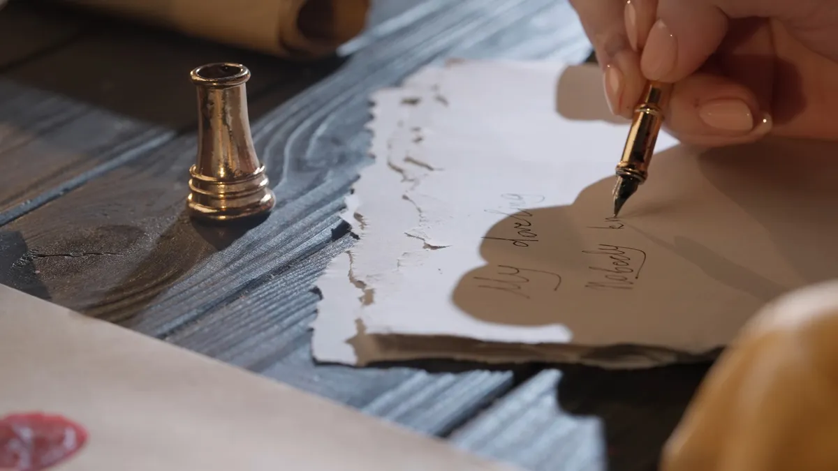 kvízt töltő férfi