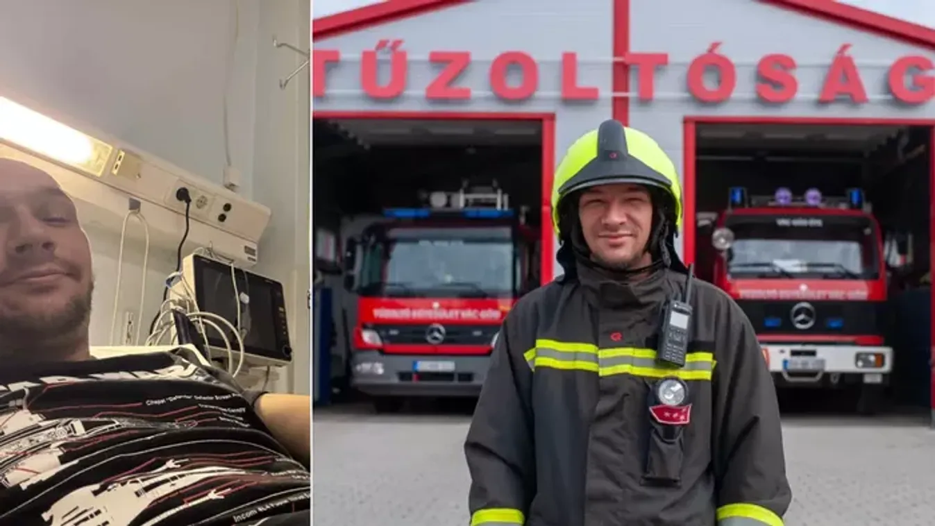 Újra kórházba került a daganattal műtött tűzoltó: Rajmundnak pokoli fájdalmai vannak