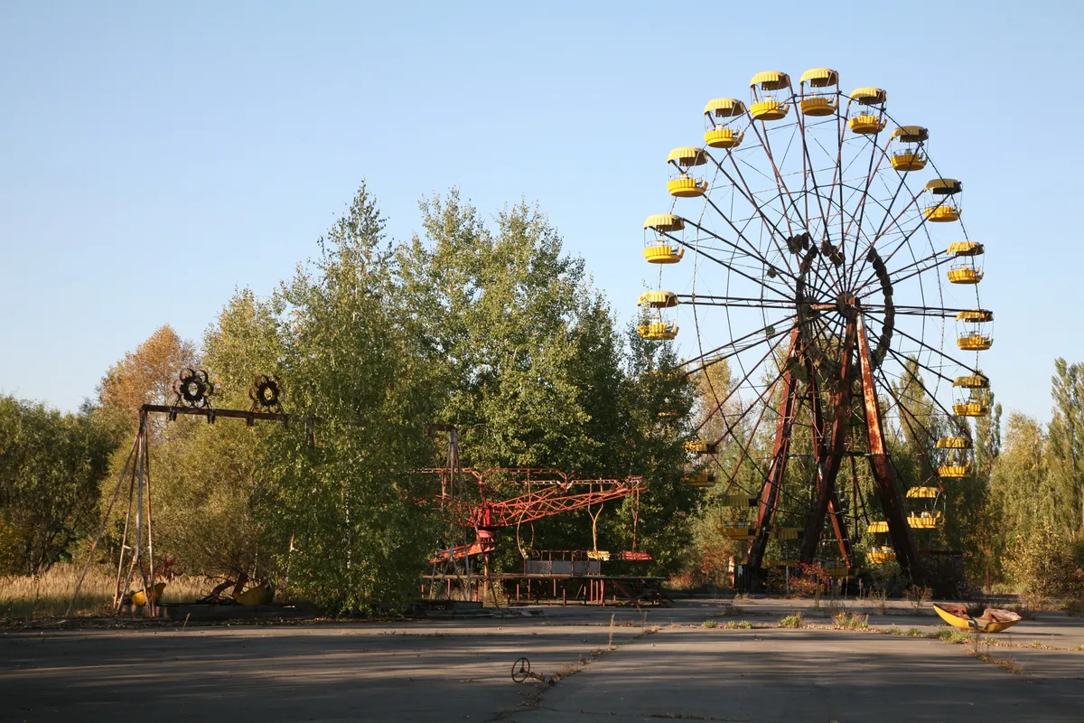 Elhagyatott vidámpark Csernobilban
