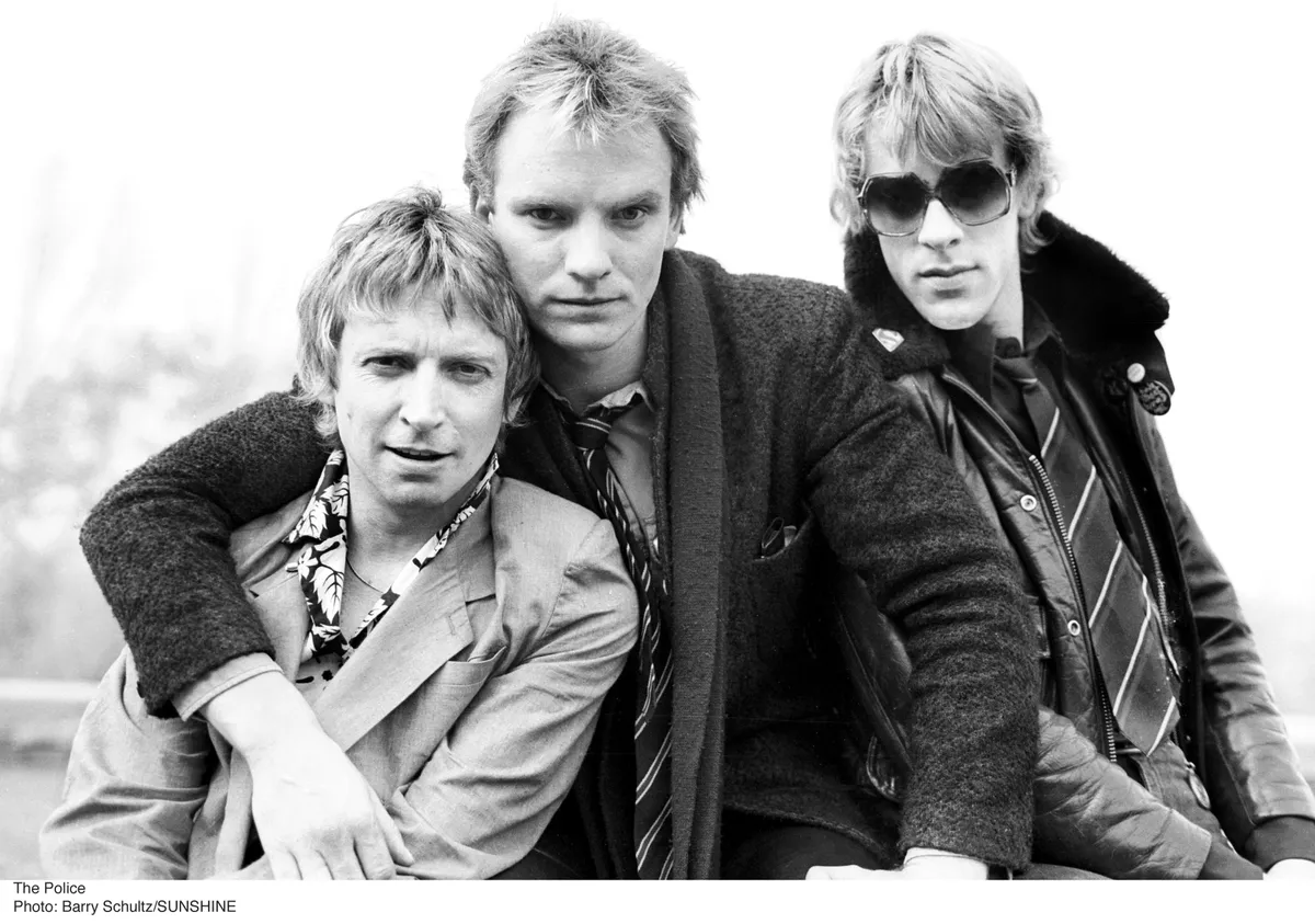 Andy Summers, Sting és Stewart Copeland a Police zenekar végleges felállásában (Fotó: Sunshine/ Northfoto)