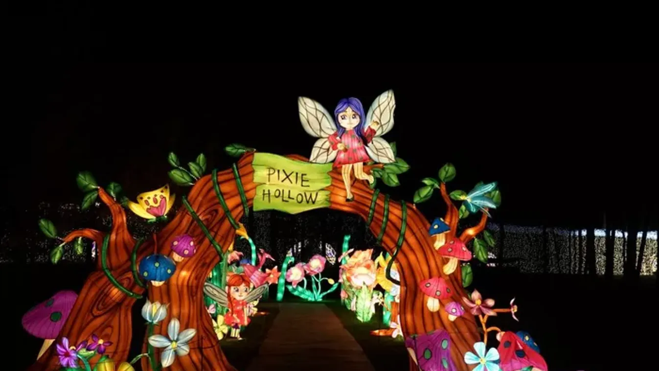 Mesebeli Garden of Lights Pán Péter fénykiállítás és drón-show Budapesten!