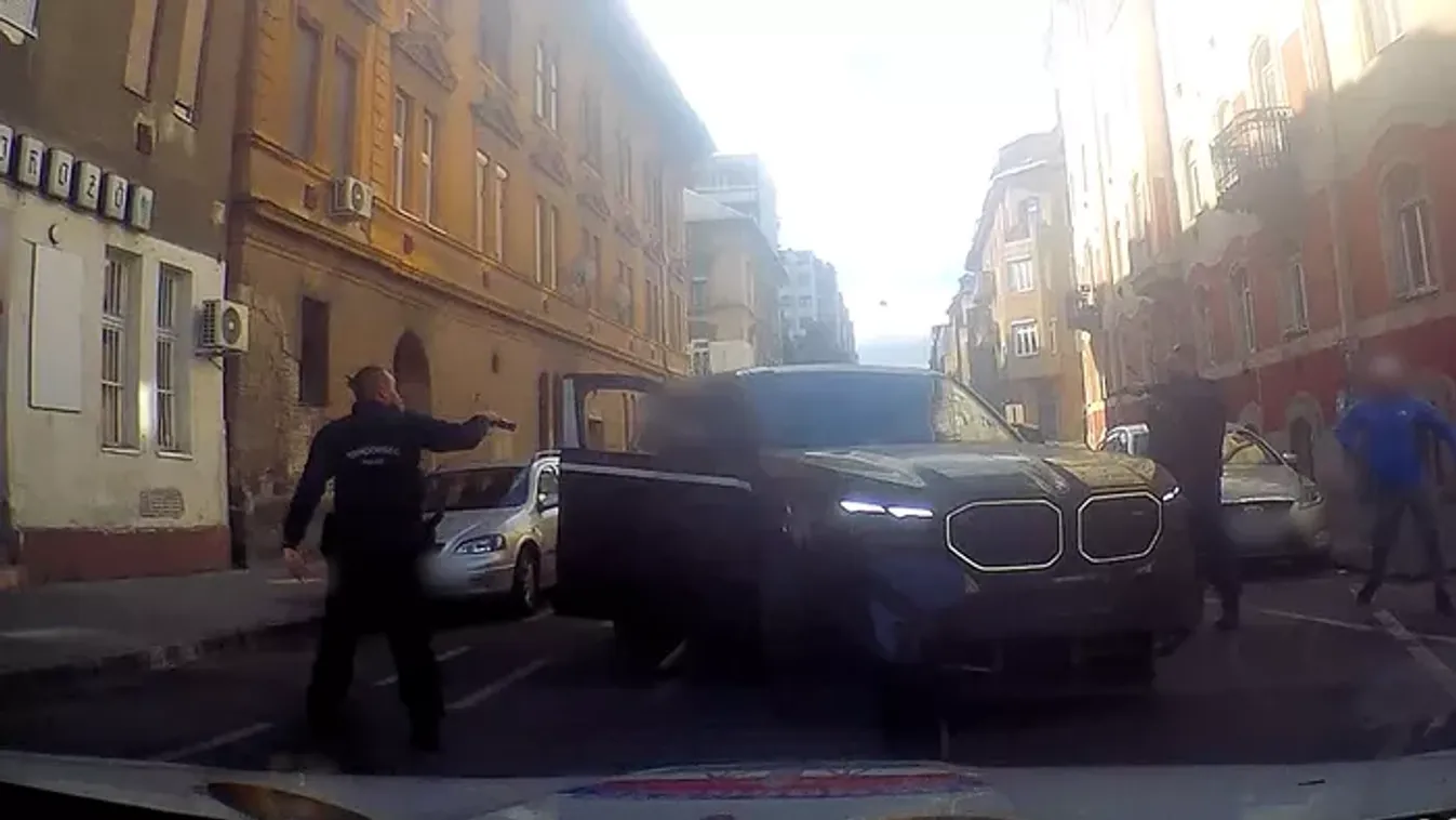 Nem jutott messzire: percek alatt elfogták a budapesti autótolvajt  - videó!