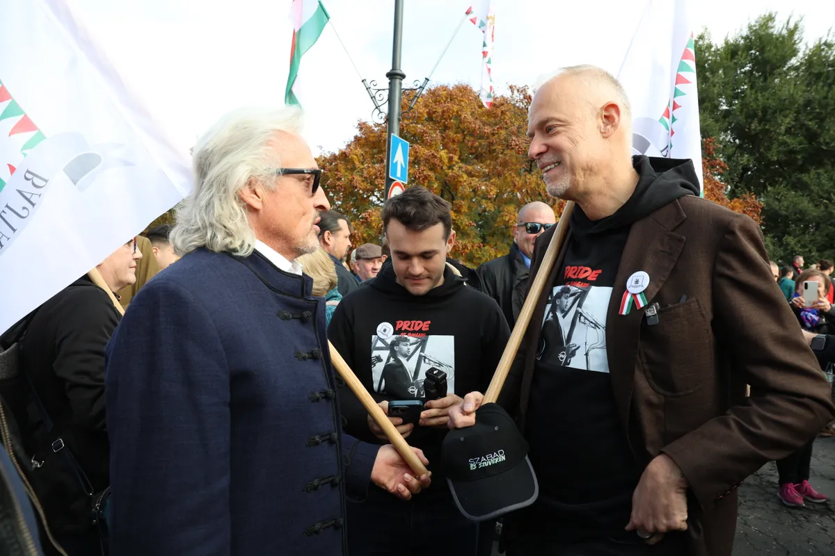 Szalay-Bobrovniczky Kristóf valamint Sasvári Sándor a Békemeneten