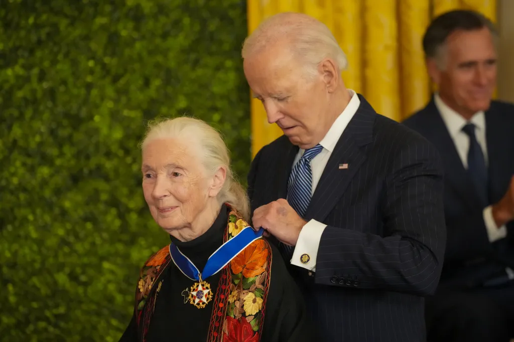 2025. januárjában dr. Goodall átvehette Joe Biden amerikai elnöktől az Elnöki Szabadságérmet (Presidential Medal of Freedom), az Egyesült Államok legmagasabb polgári kitüntetését.