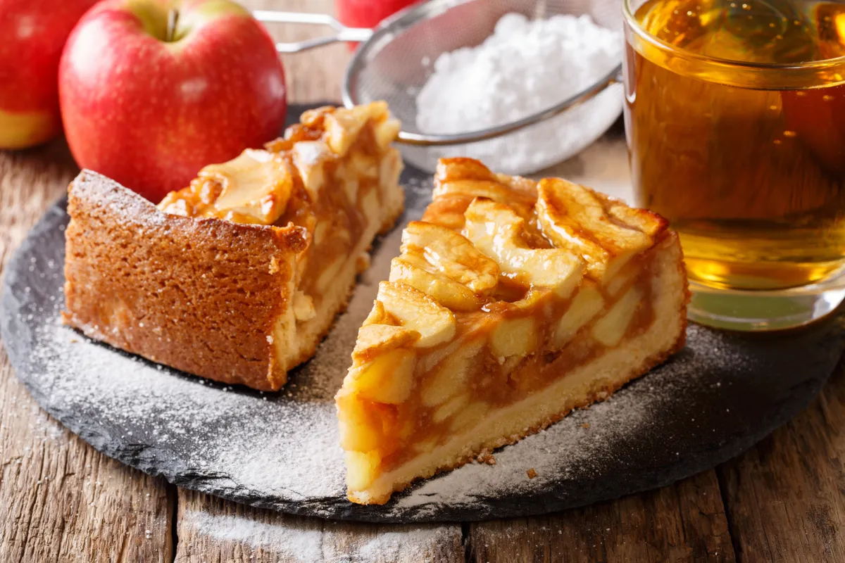 Felszeletelt almás pite