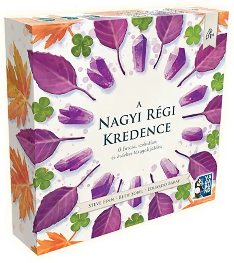A nagyi régi kredence elnevezésű társasjáték doboza.