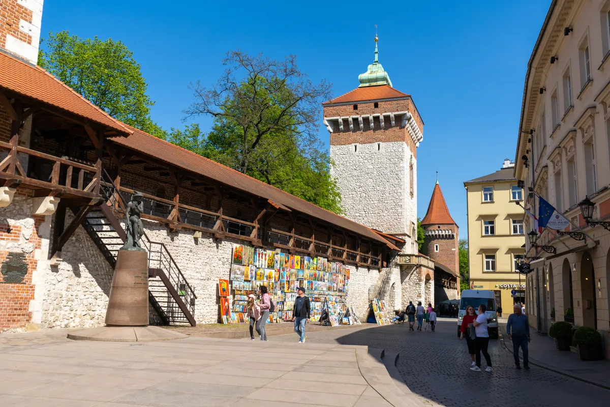Krakkó látnivalói Barbakán