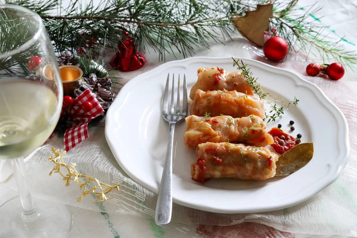 ünnepi ételek töltött káposzta