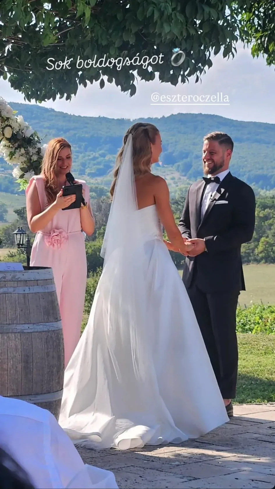 Baronits Gábor és Oczella Eszter esküvője