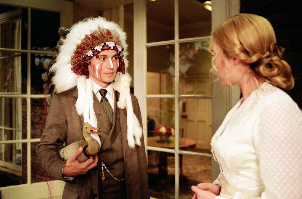 Aug 10, 2004; Hollywood, CA, USA; Image from Marc Forster's 'Finding Neverland' starring JOHNNY DEPP as Sir James Matthew Barrie and KATE WINSLET as Sylvia Llewelyn Davies. Mandatory Credit: Photo by Film Colony/ZUMA Press. (©) Copyright 2004 by Courtesy 