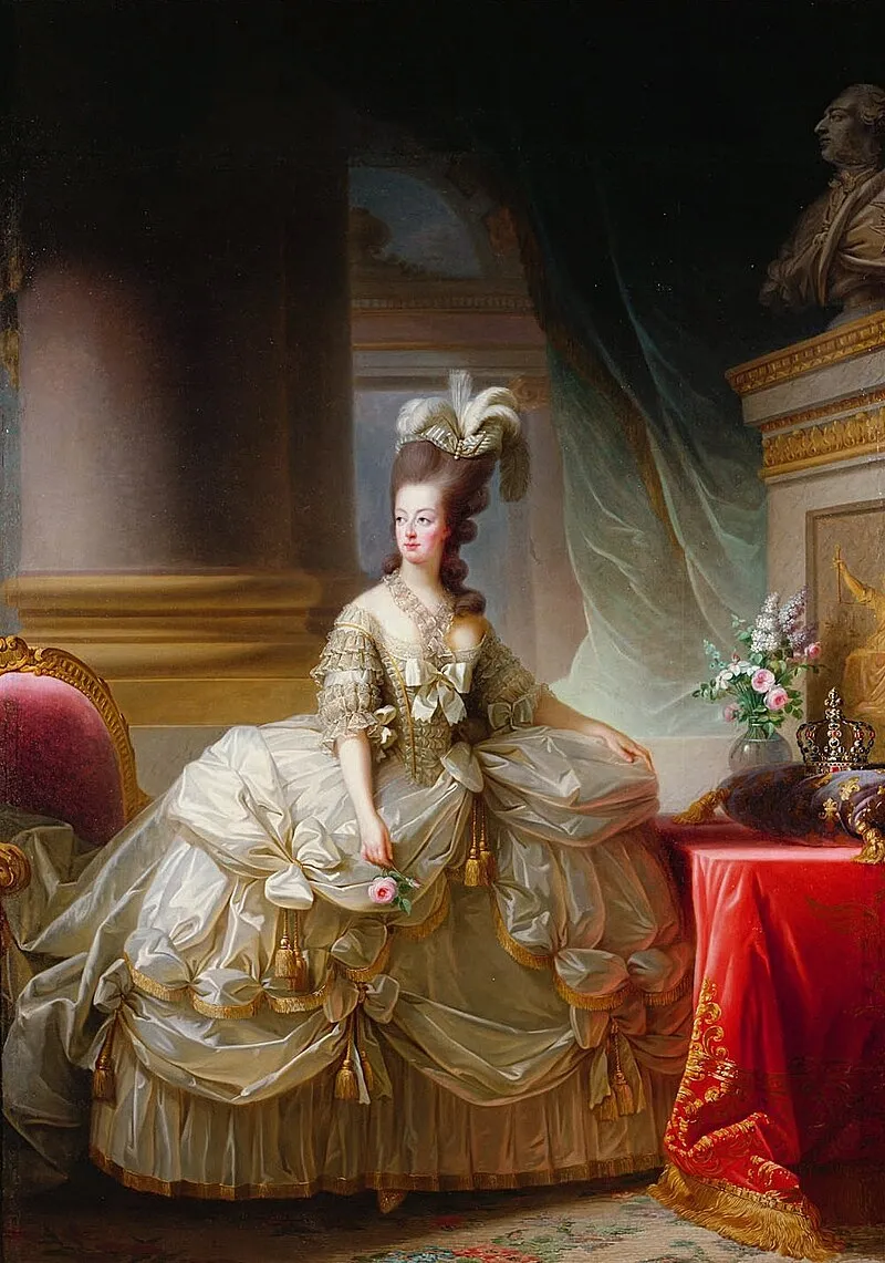 Marie Antoinette egész alakos festménye 