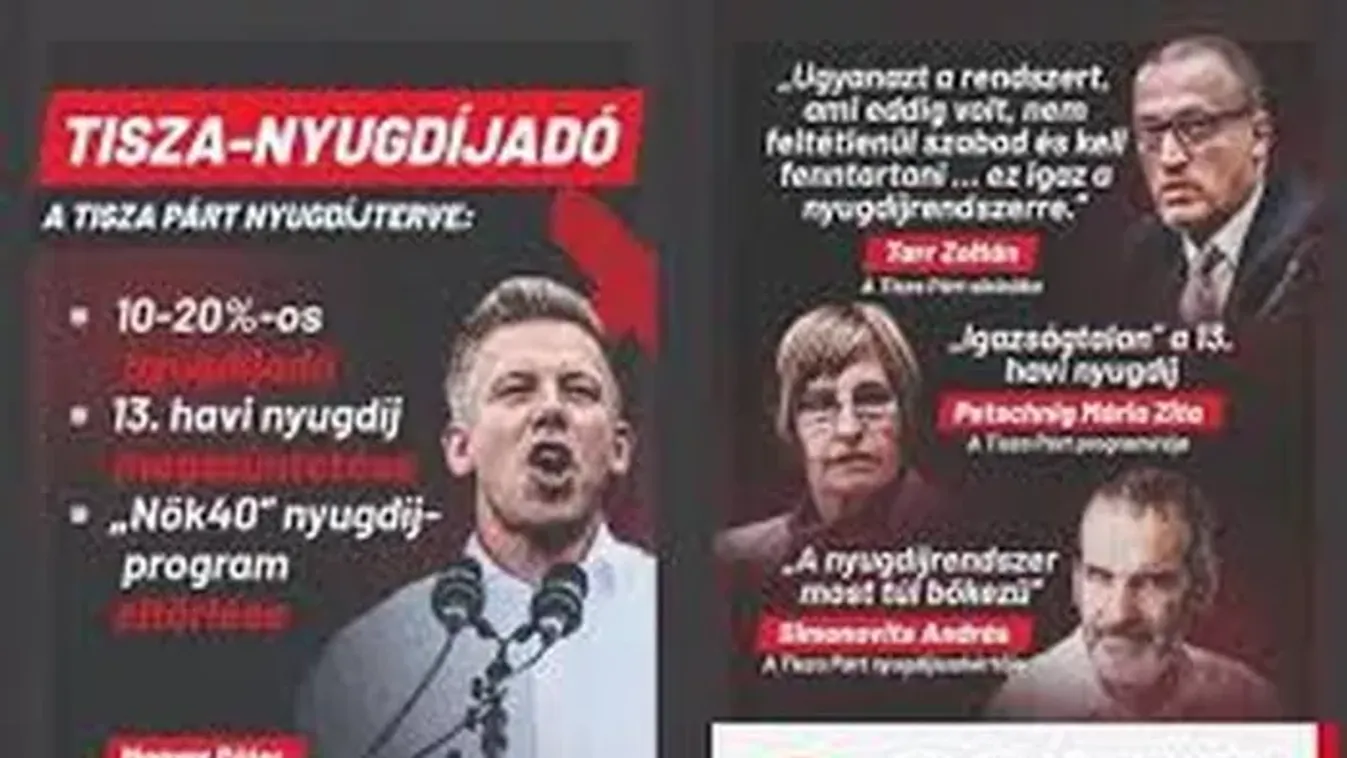 Még nagyobb nyugdíjadót akar a Tisza Párt szakértője. 30-40 százalékot!