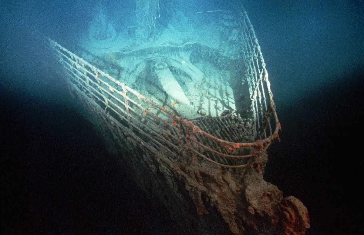 víz alatti fotó a Titanic-ról