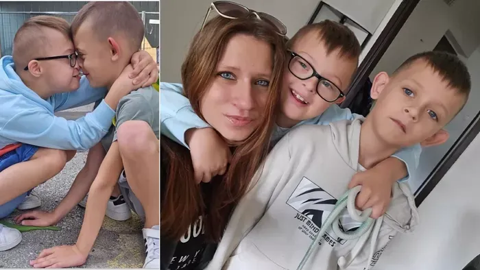 A Down-szindrómás Dominik és testvére ad erőt Valériának