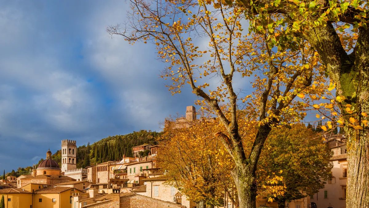 Assisi ősszel Umbriában