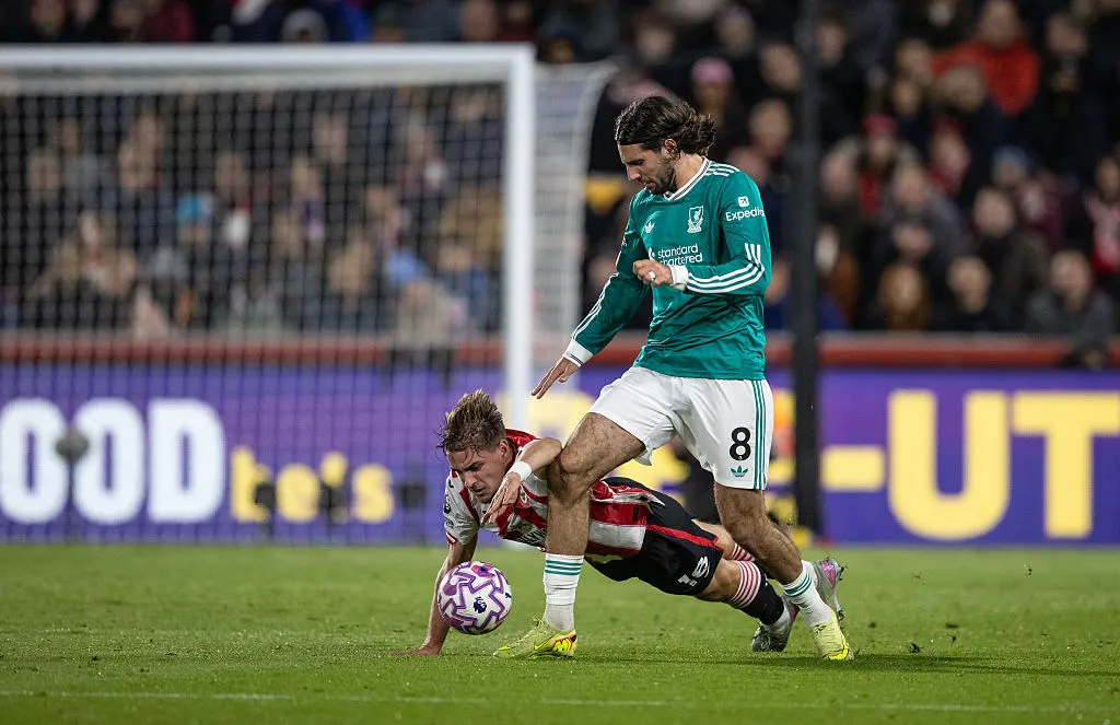 Szoboszlai Dominik gólpasszig jutott születésnapján a Brentford-Liverpool meccsen