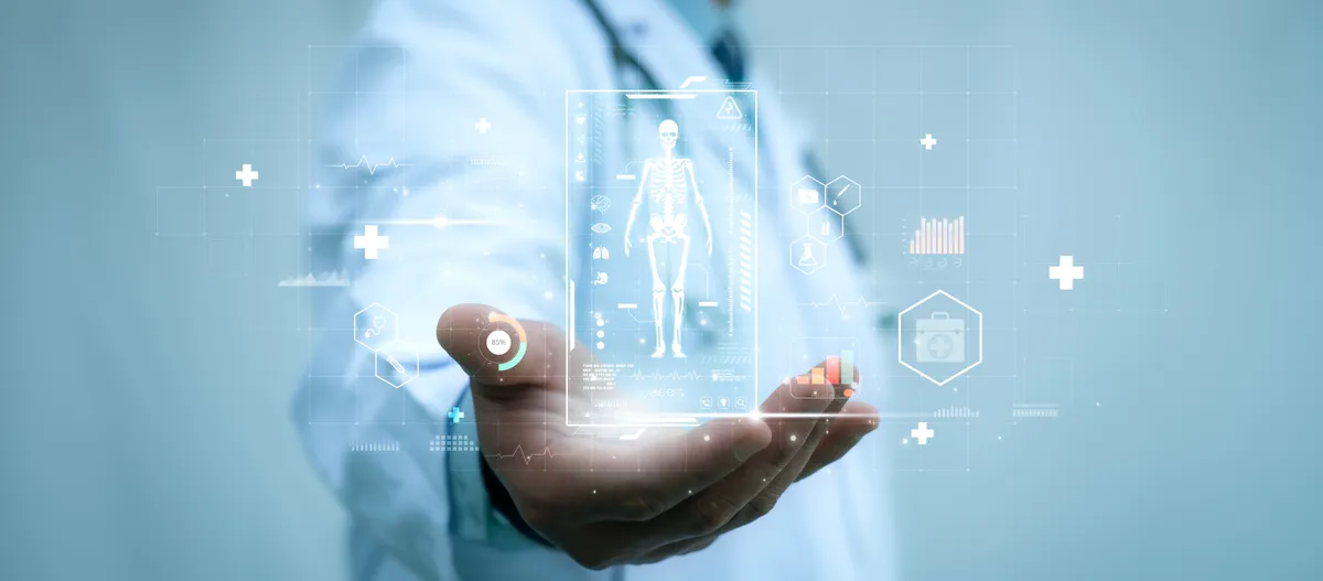 Egy orvos egy emberi test hologramot tart a kezében töltsd ki a kvízt