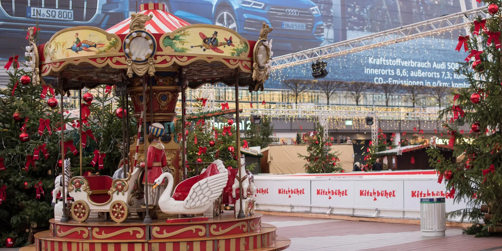 A müncheni repülőtér mesebeli karácsonyi vására