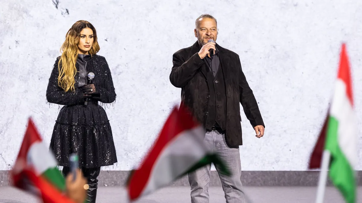 Háborúellenes Gyűlés, Nyíregyháza, 2025. 11. 29.
Radics Gigi 
Nyerges Attila