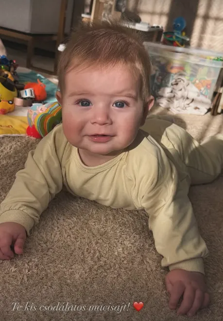 Ekkorát nőtt Vasvári Vivien fia