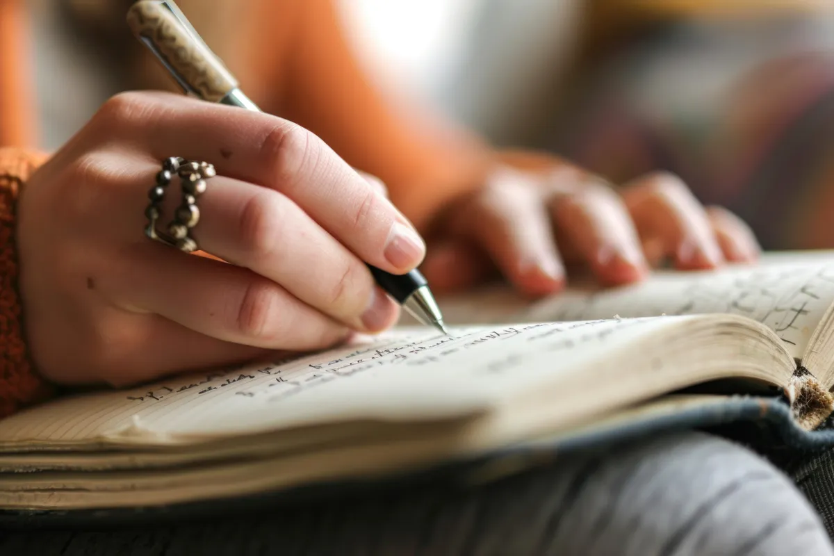 A szilveszteri rituálé gyanánt listát író nő