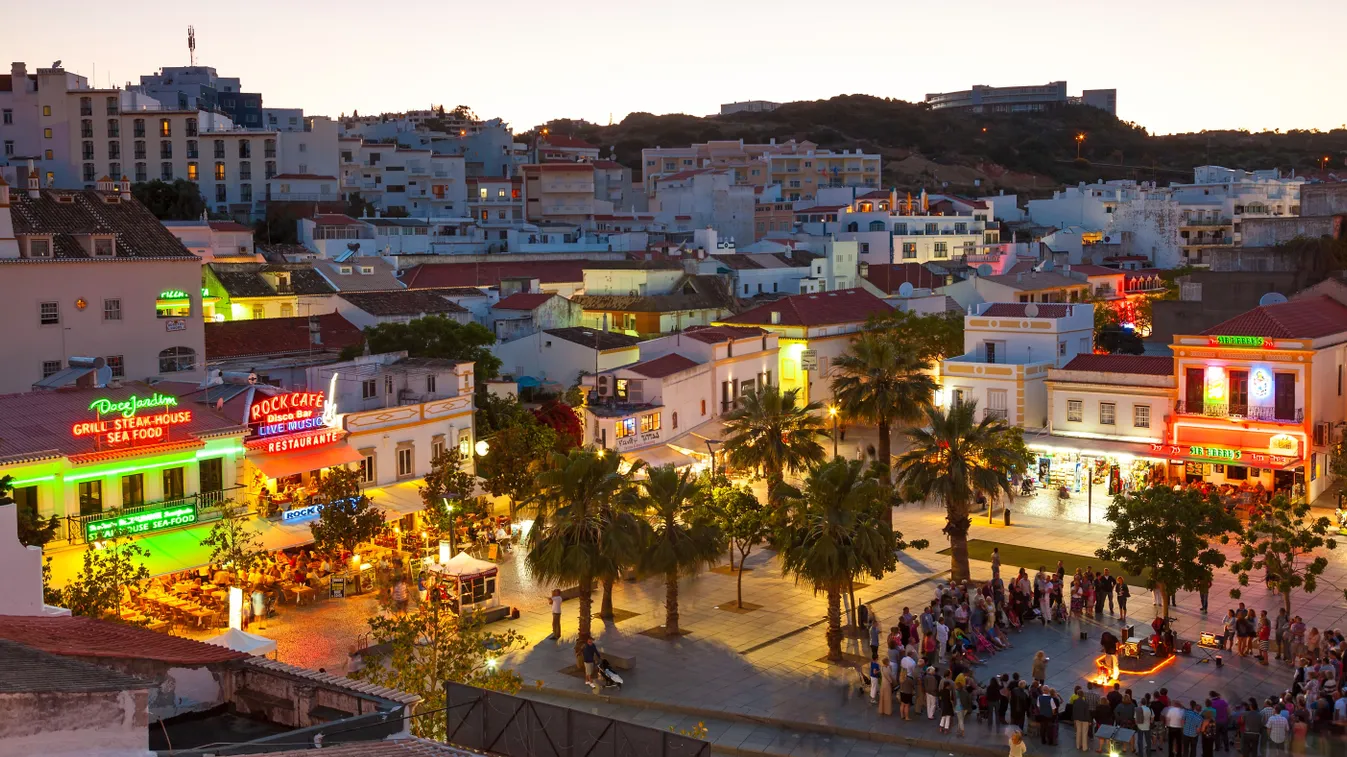 Portugália népszerű üdülővárosa, Albufeira