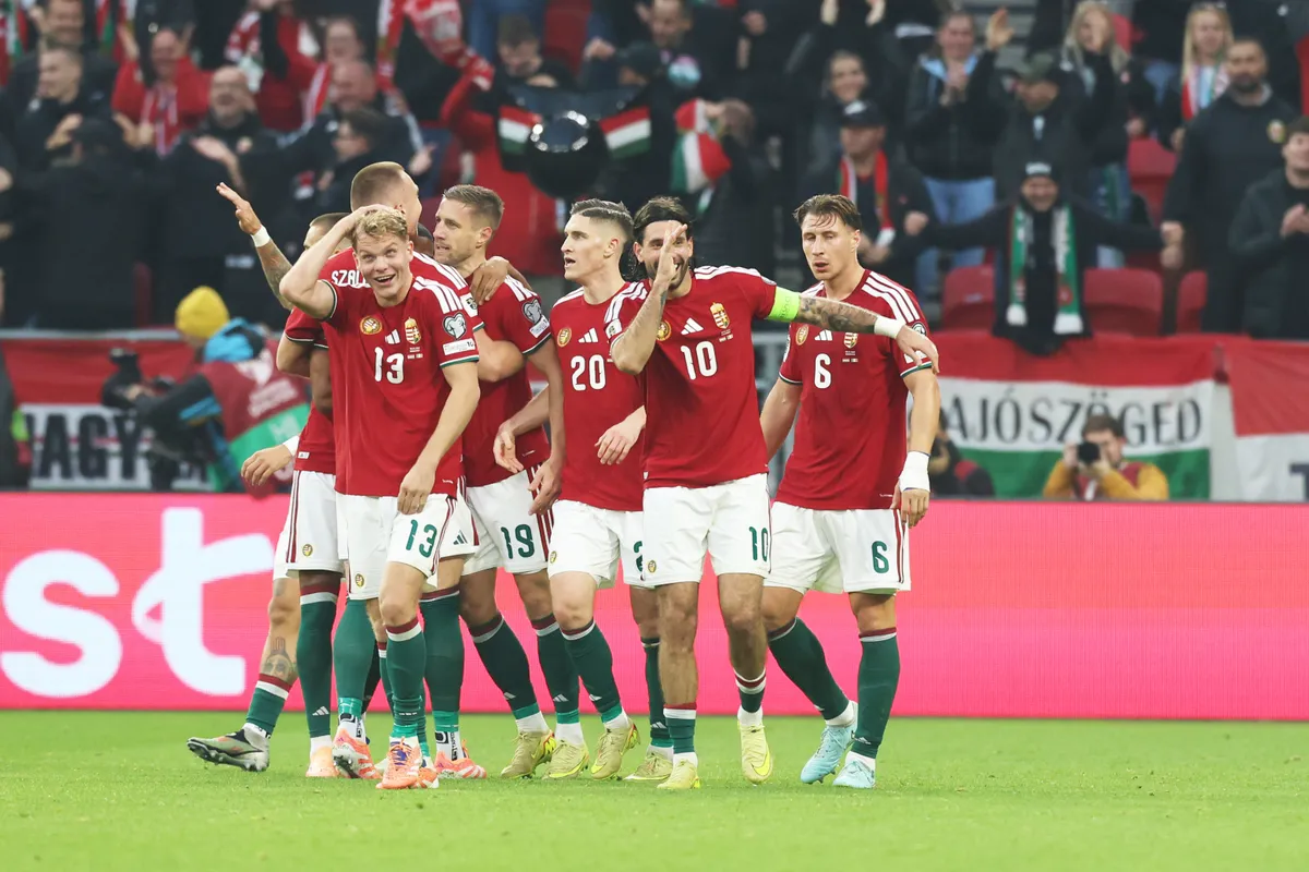 Varga Barnabást ünneplik a magyar-ír meccsen