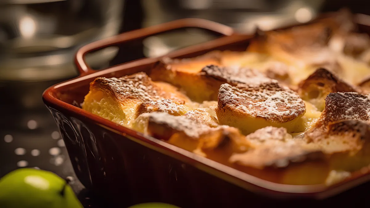A gyorsan elkészíthető desszertek közé tartozik  az almás-diós kifelifelfújt. 