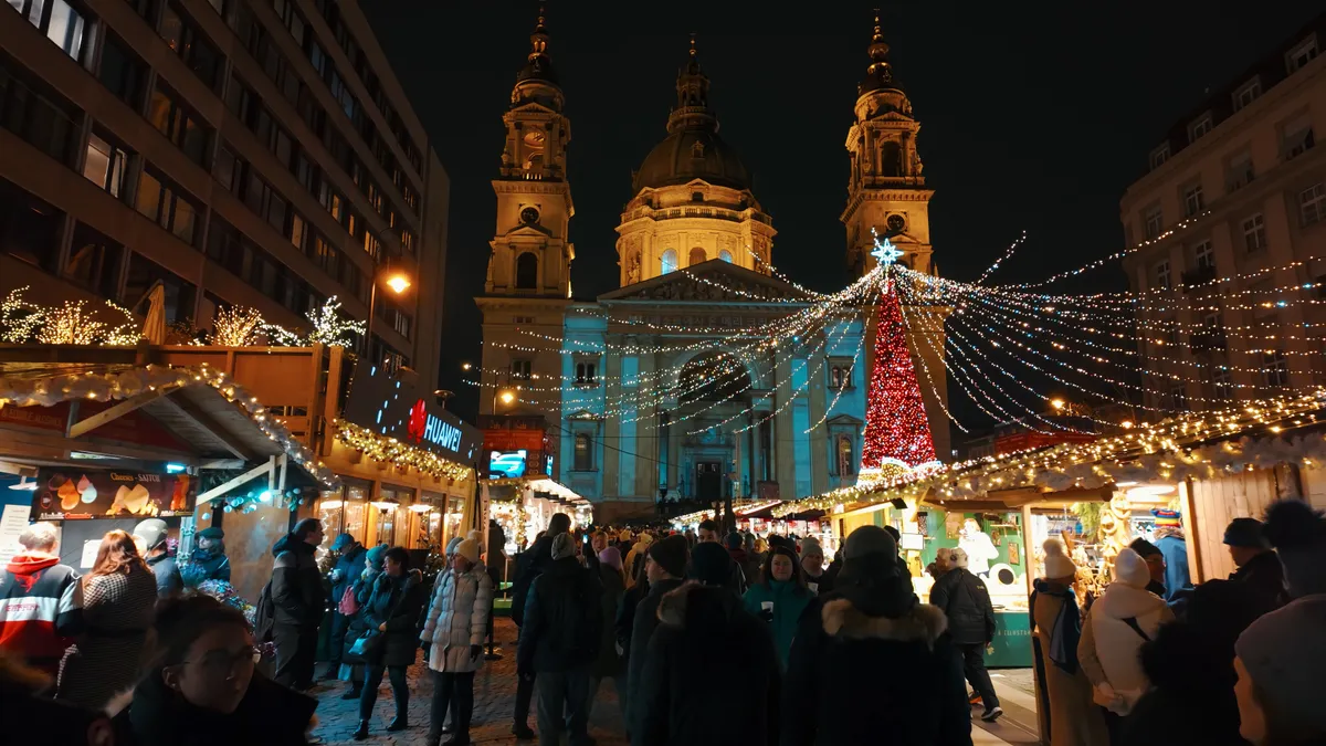 karácsonyi vásár a Bazilikánál