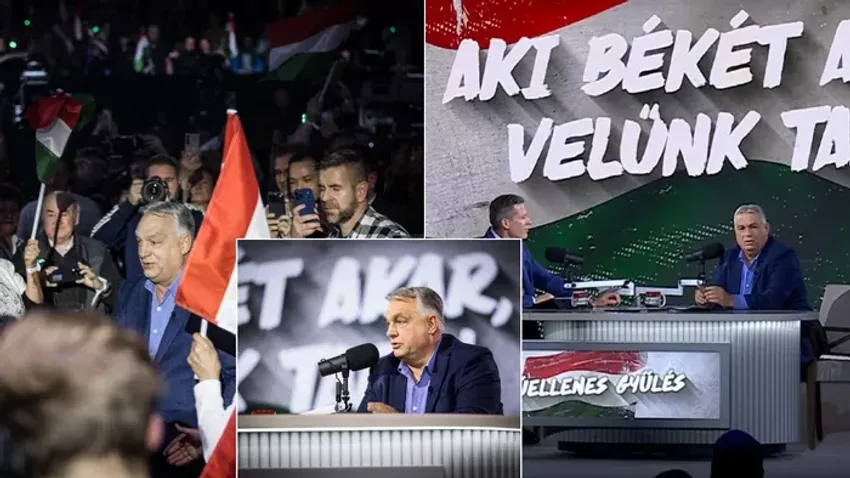 Orbán Viktor az első Háborúellenes Gyűlésen: Veszély van!
