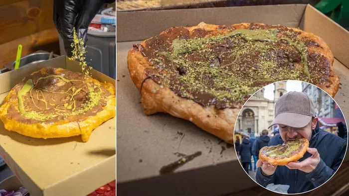 Dubaji csokis lángost találtunk a karácsonyi vásárban!