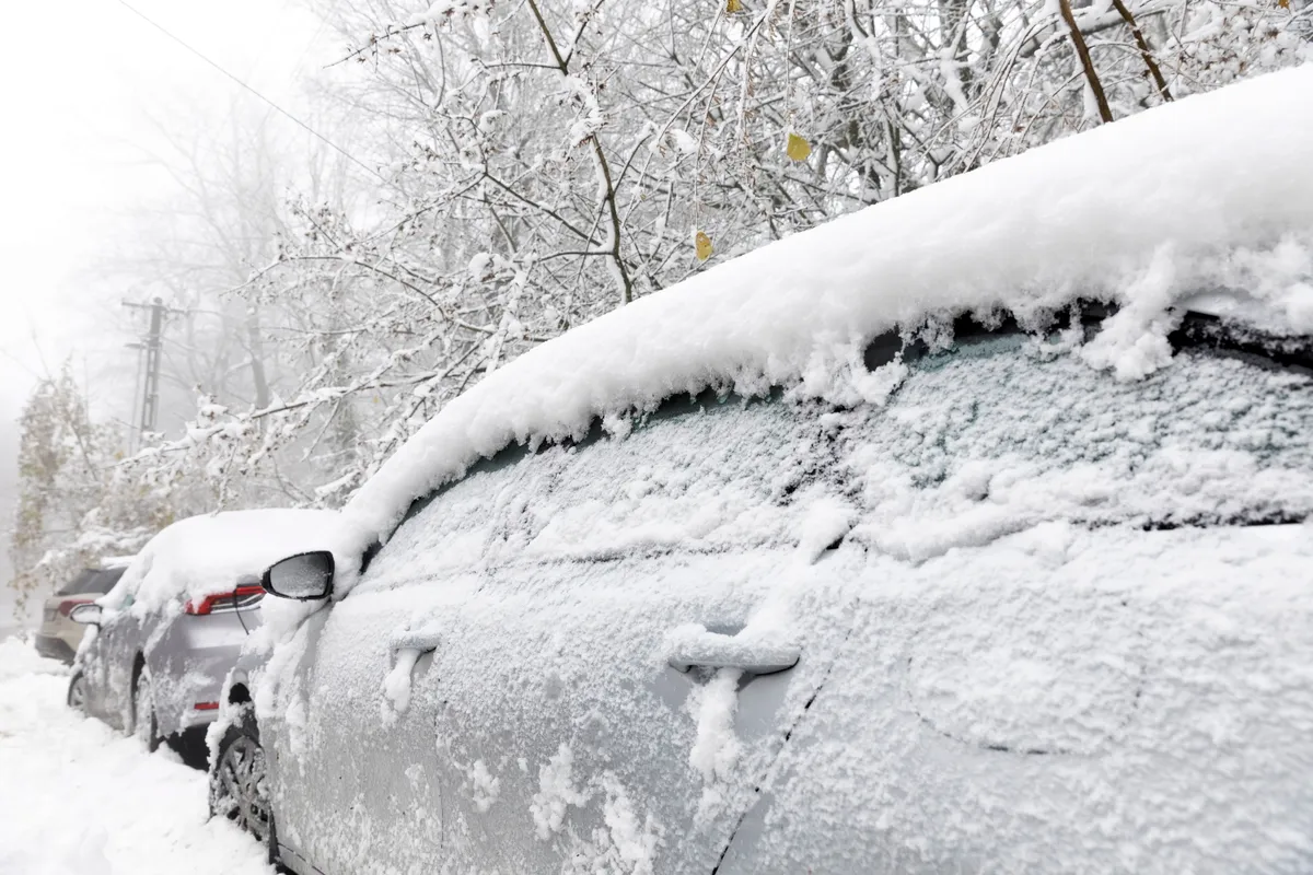 hó, havazás, november, Dobogókő