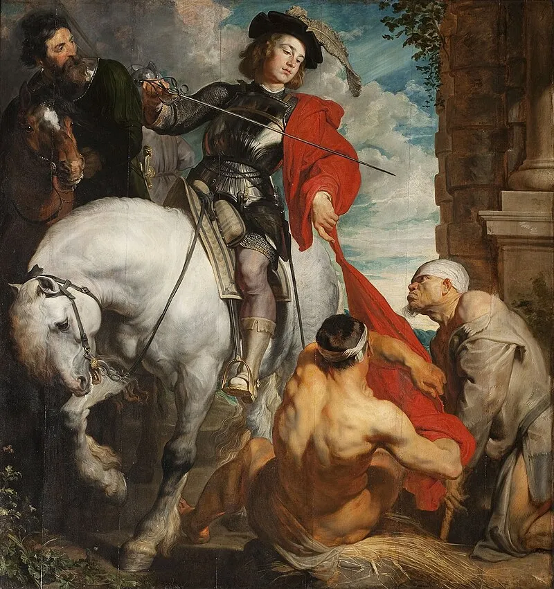 Van Dyck festménye Szent Mártonról