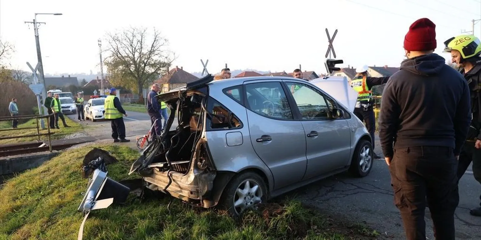Vonattal ütközött egy autó Zalaegerszegen